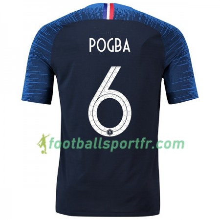 Tenue France Pogba 6 Domicile Coupe du monde 2018 Maillot de Foot
